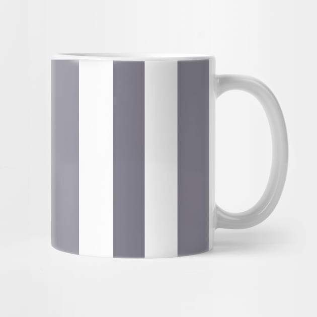 Dusty Purple and White Thick Stripe Pattern by squeakyricardo